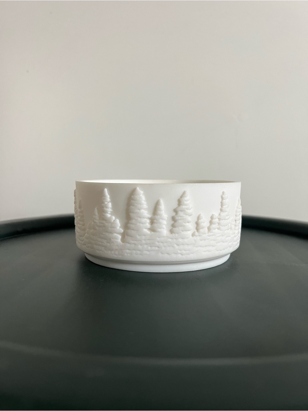 Bath and Body Works White Ceramic Large Candle Holder- Tree with Sparkle